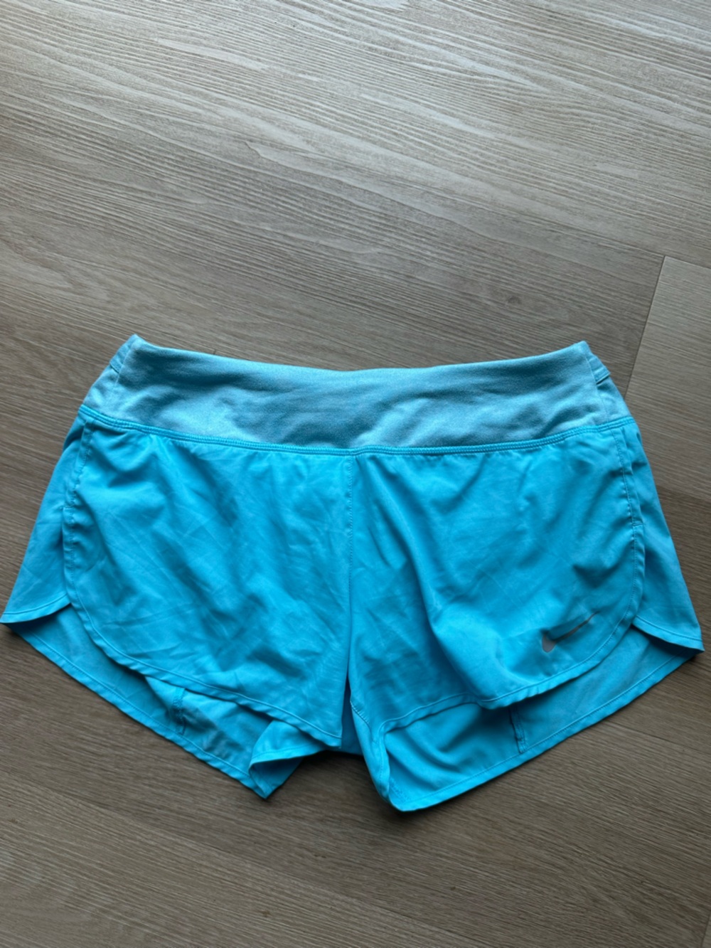 Nike Aqua Blue Women's Athletic Running Shorts